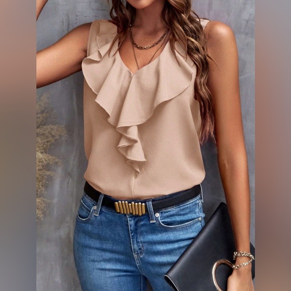 Let Me Adore You Ruffled Tank Top - Picture 3 of 5